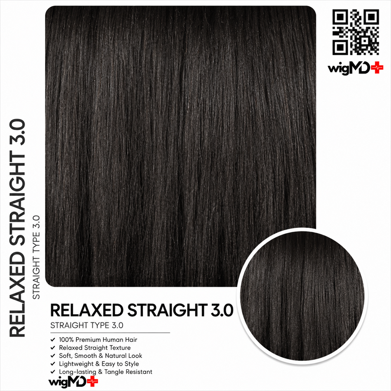 ARTISAN: Relaxed Straight 3.0 Premium 100% Human Hair Wig