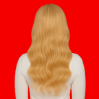Blonde Body Wave Human Hair Medical Grade Wig