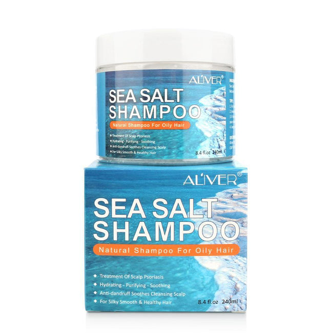 Sea Salt Shampoo Deep Cleansing Moisturizing Anti-dandruff HairCream E6Y4 Main Image
