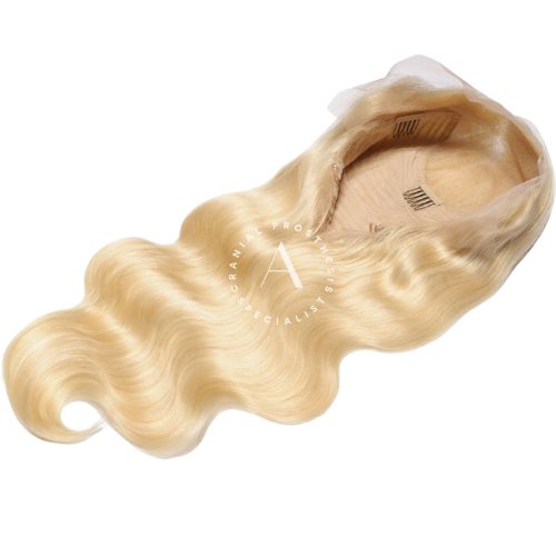 Blonde Body Wave Human Hair Medical Grade Wig