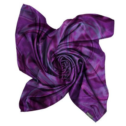 Broadus Collection Headwrap Scarf by Shante & Snoop Dogg, Purple Butterfly