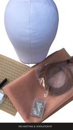 Wig knotting and ventilation kit