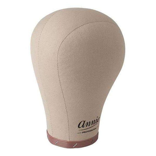 Annie Cork Canvas Block Wig Mannequin Head 22 Inch Regular, 1 Count, Beige