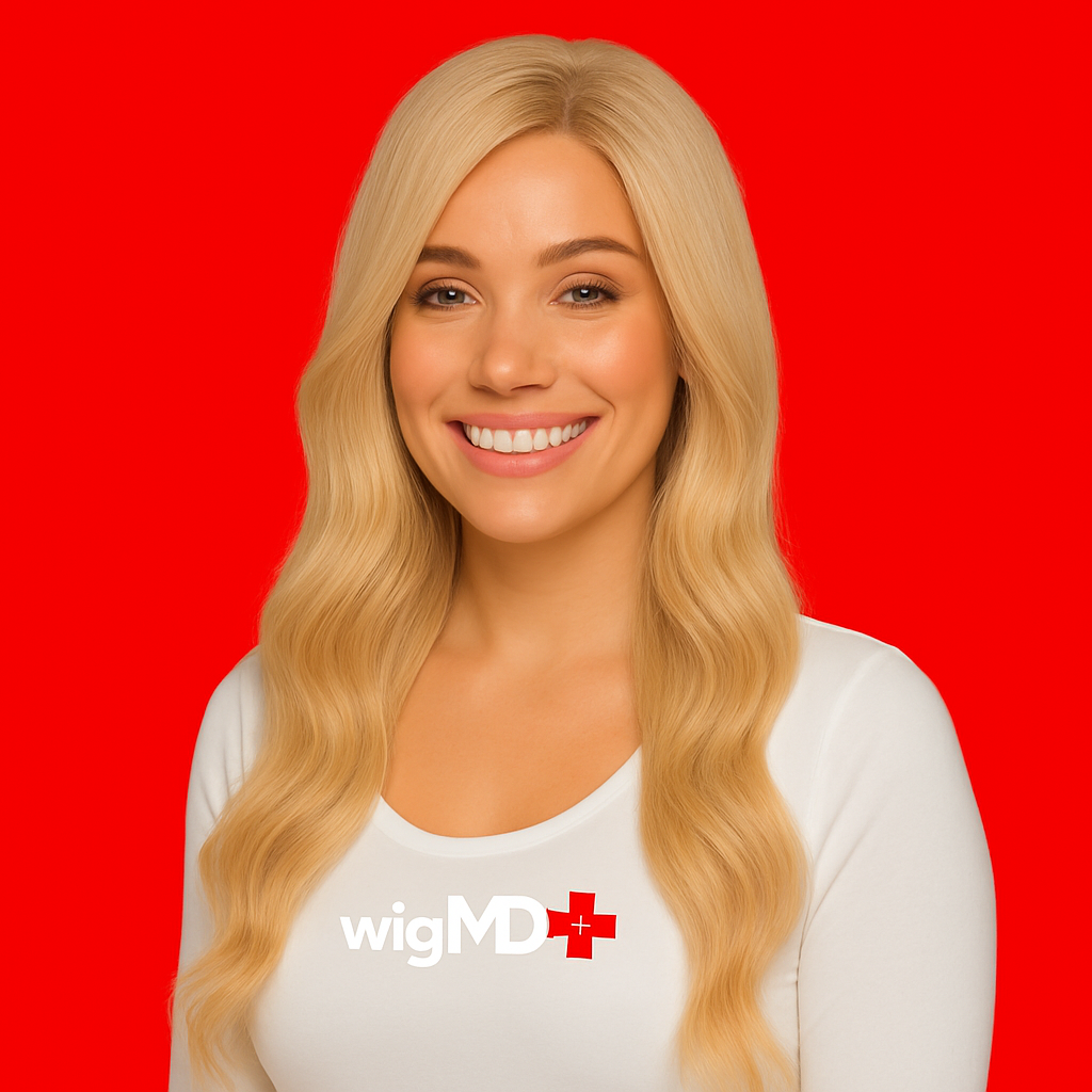 wigMD Blonde Wavy
