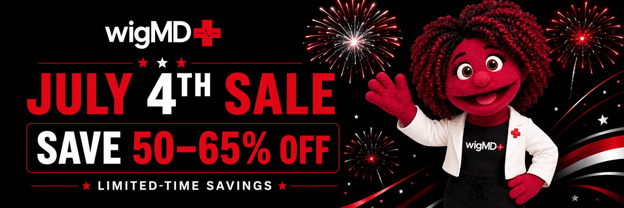 wigMD July 4th Medical Wig Sale
